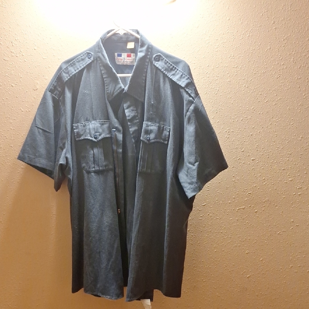 Flying Cross Uniform Shirt In French Blue